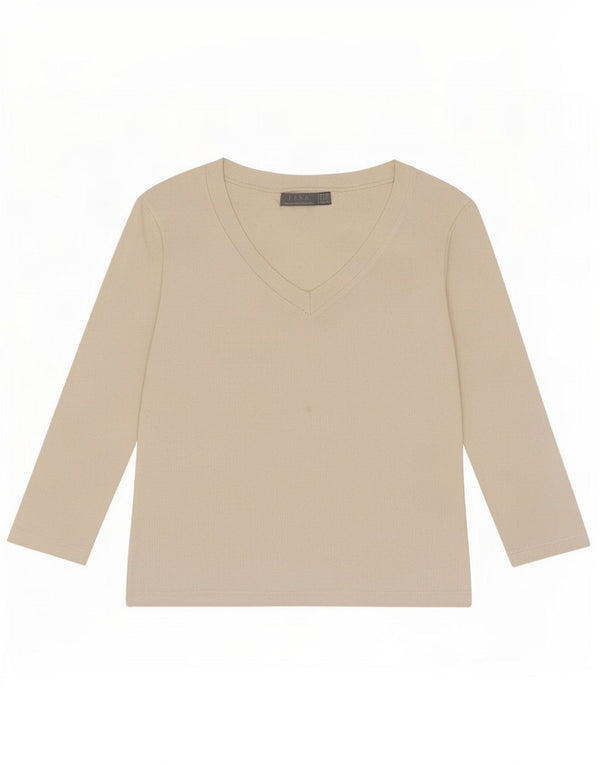 Zara Γυναικείο Crop Top 3/4 Sleeve UK 12 Medium White