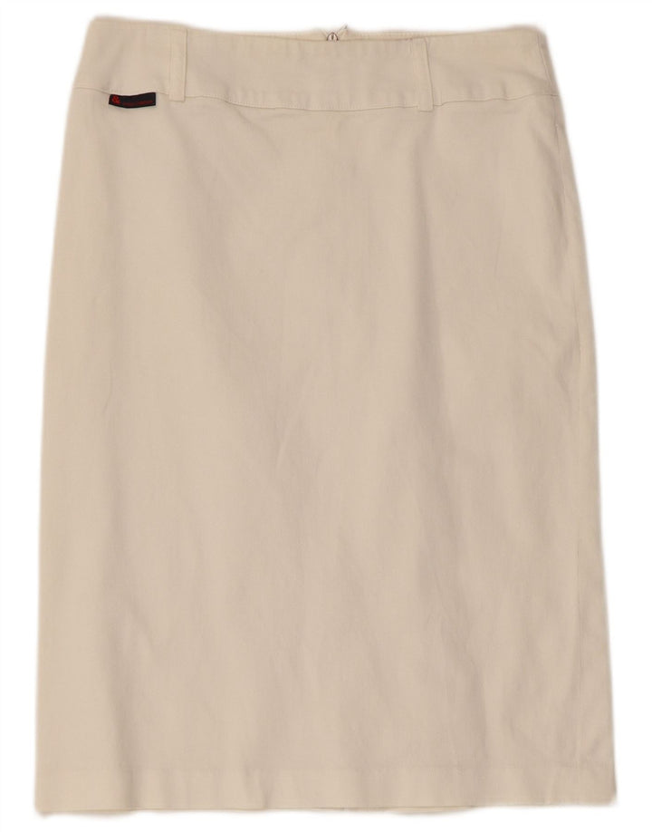 Dolce & Gabbana Γυναικεία ίσια φούστα IT 42 Medium W30 Λευκό βαμβακερό
