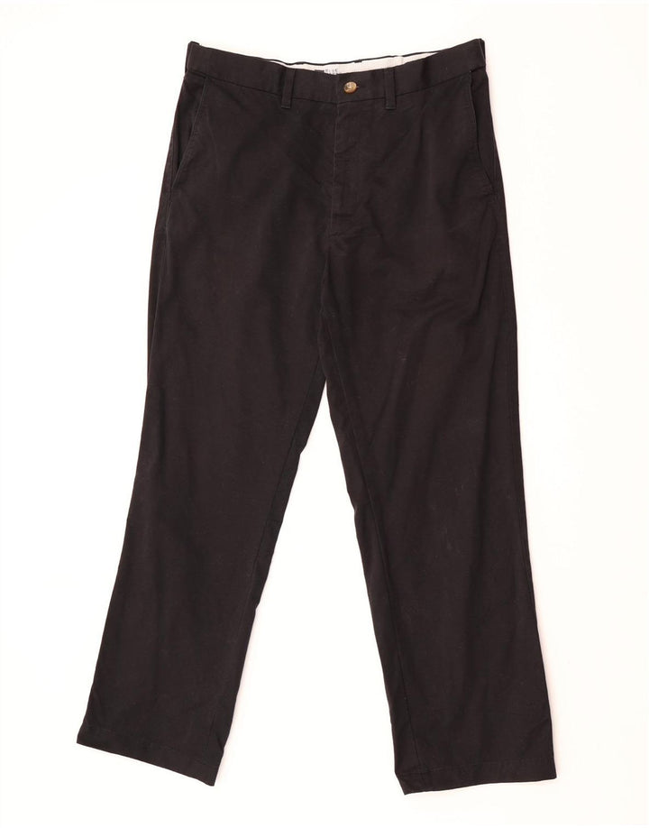 Marks & Spencer Ανδρικό Παντελόνι Chino Straight Blue Harbour W32 L29 Μαύρο