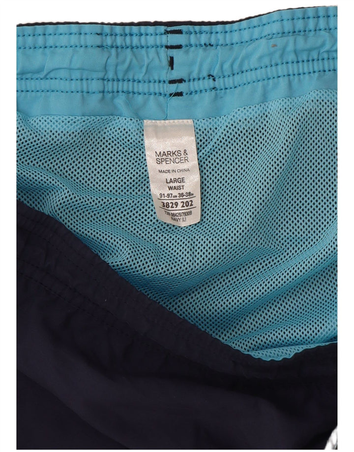 Ανδρικό σορτς κολύμβησης Marks & Spencer Large Navy Blue Polychlorid