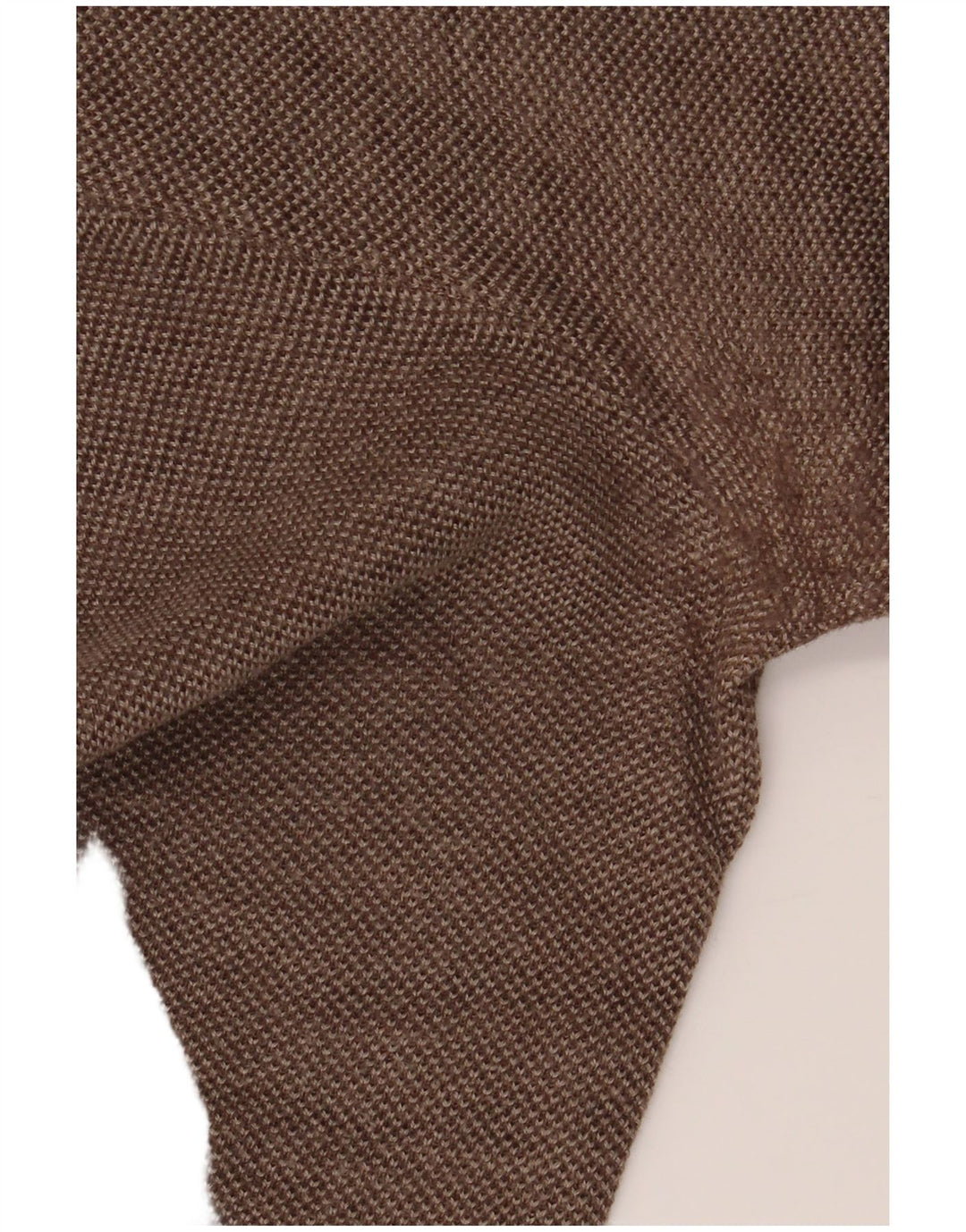 NAVIGARE Γυναικείο πουλόβερ με λαιμόκοψη με V λαιμόκοψη UK 16 μεγάλο καφέ μαλλί