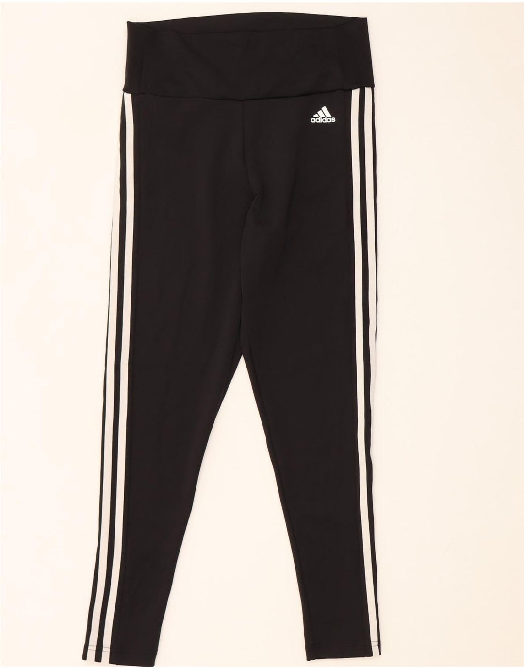 Γυναικεία κολάν Aeroready ADIDAS UK 12/14 Μεσαίο μαύρο πολυεστέρα
