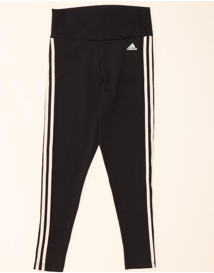 Γυναικεία κολάν Aeroready ADIDAS UK 12/14 Μεσαίο μαύρο πολυεστέρα