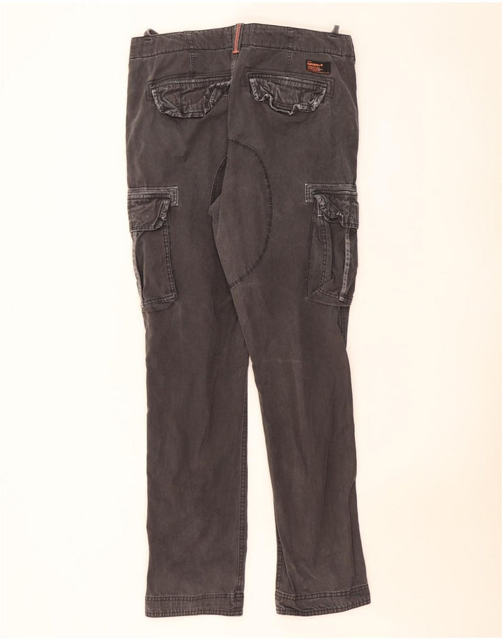 SUPERDRY Ανδρικό λεπτό παντελόνι Cargo μεγάλο W36 L33 Γκρι βαμβακερό