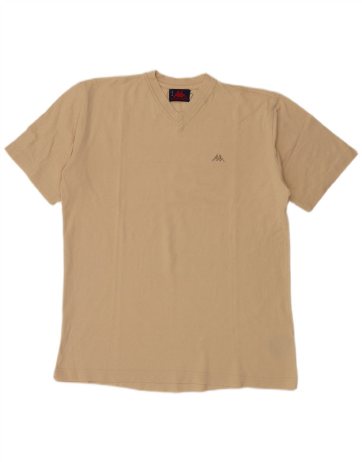 Ανδρικό T-Shirt KAPPA Top Large Beige Βαμβακερό