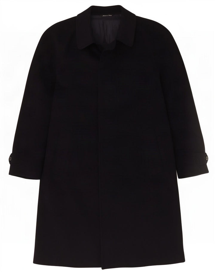 Ανδρικό πανωφόρι Piccadilly UK 38 Medium Navy Blue Wool