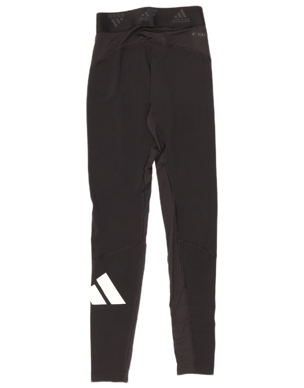 Γυναικεία γραφικά κολάν Adidas UK 10 Small Black Polyester