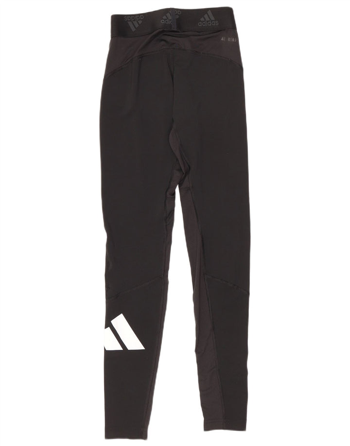 Γυναικεία γραφικά κολάν Adidas UK 10 Small Black Polyester