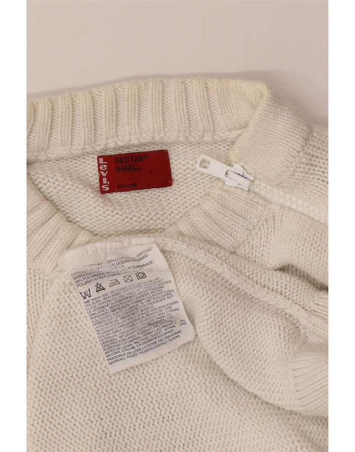 Ανδρικό πουλόβερ Levi's Graphic Crew Neck Jumper Μικρό λευκό βαμβακερό