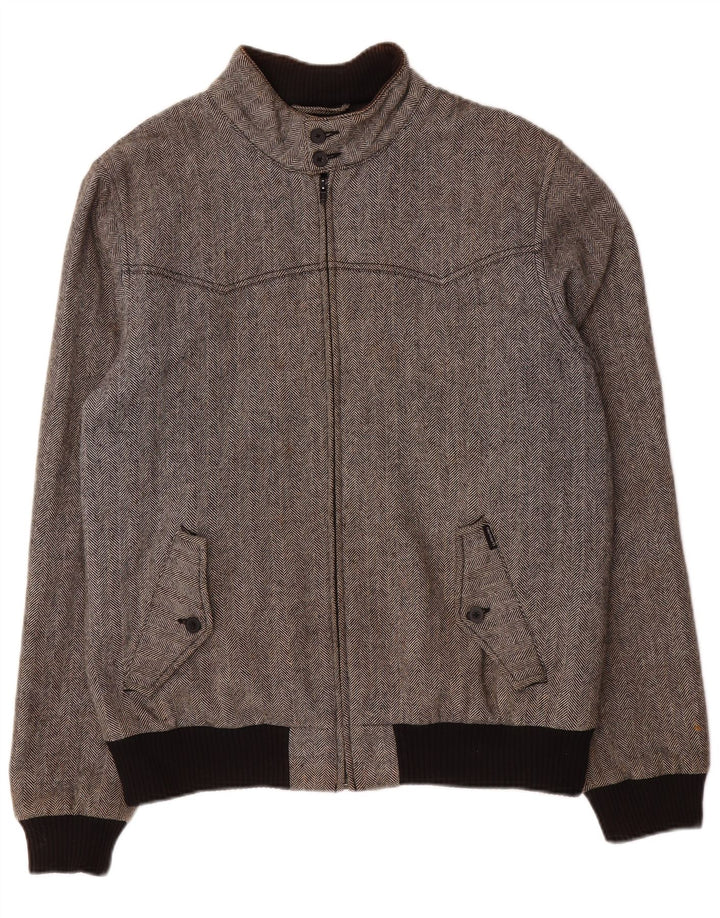 Ανδρικό μπουφάν Carhartt UK 38 Medium Grey από ψαροκόκκαλο πολυεστέρας