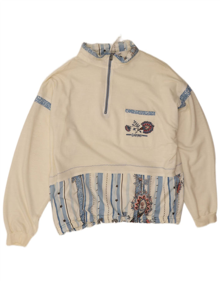 Canyon Γυναικεία φούτερ υπερμεγέθη Jumper EU 40 Medium Off White Floral