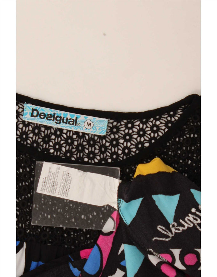 Desigual Γυναικείο Graphic Tunic Top UK 14 Medium πολύχρωμο γεωμετρικό