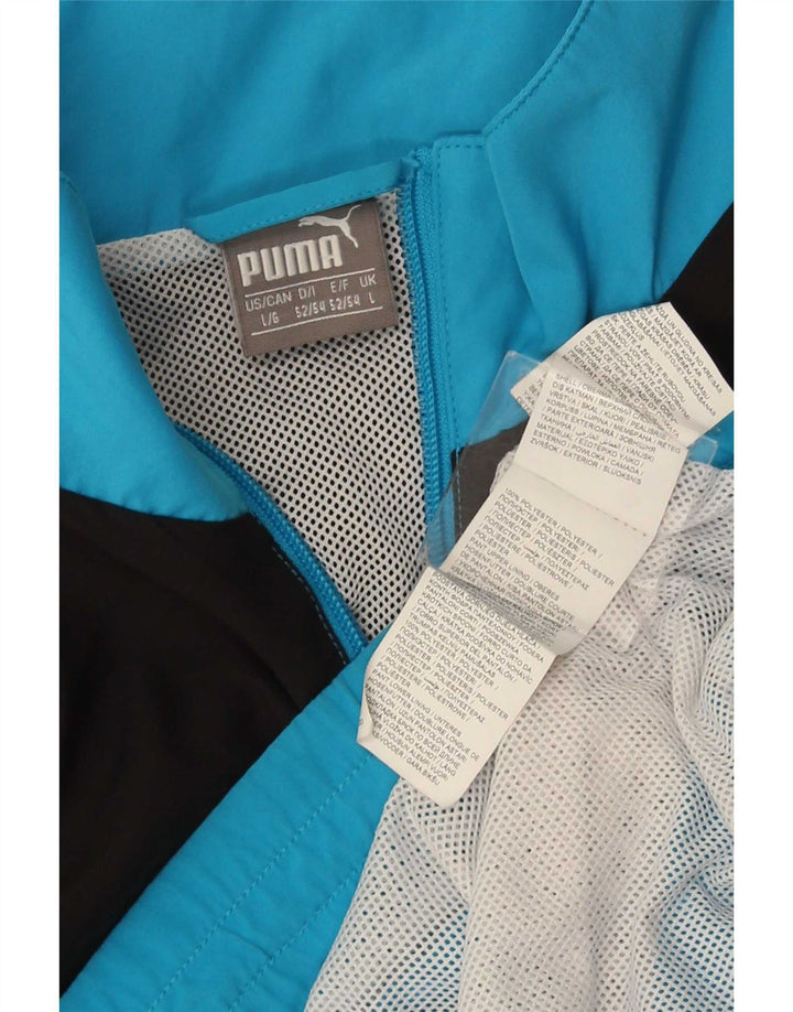 Ανδρική φόρμα Puma Μπουφάν με μεγάλο μπλε χρώμα πολυεστέρα