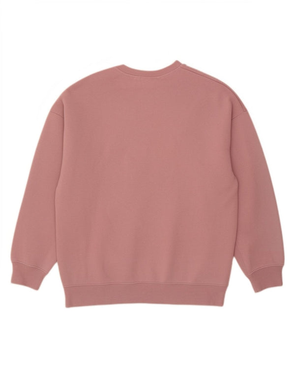 Puma Γυναικείο φούτερ μεγάλου μεγέθους Jumper UK 10 Small Pink Βαμβακερό