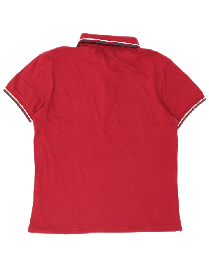 Fred Perry Ανδρικό πουκάμισο πόλο από μεσαίο μπορντό βαμβακερό ριγέ