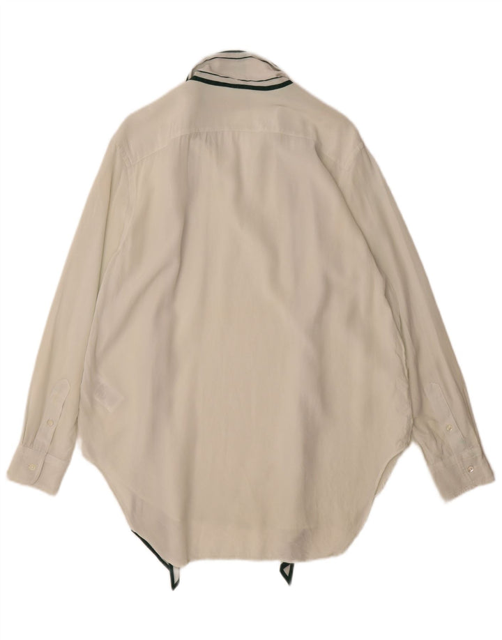 Πόλο Ralph Lauren Γυναικείο Longline Πουκάμισο Πουλόβερ US 4 Small White