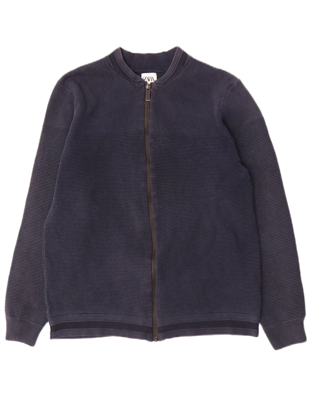 Ανδρικό πουλόβερ Zara Ζακέτα με μεσαίο Navy Blue Pinstripe