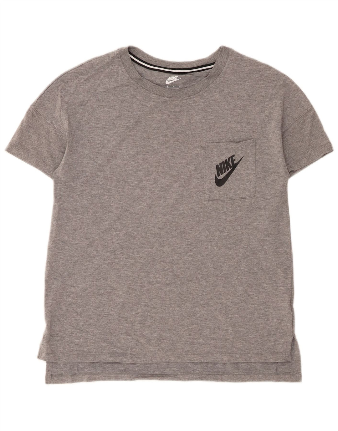 Γυναικείο T-Shirt Nike Top UK 14 Medium Grey Flecked Modal