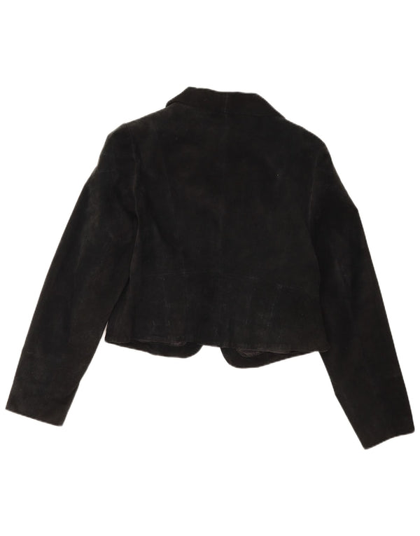 Vintage Γυναικείο Suede Μπουλέ Bolero IT 40 Small Black