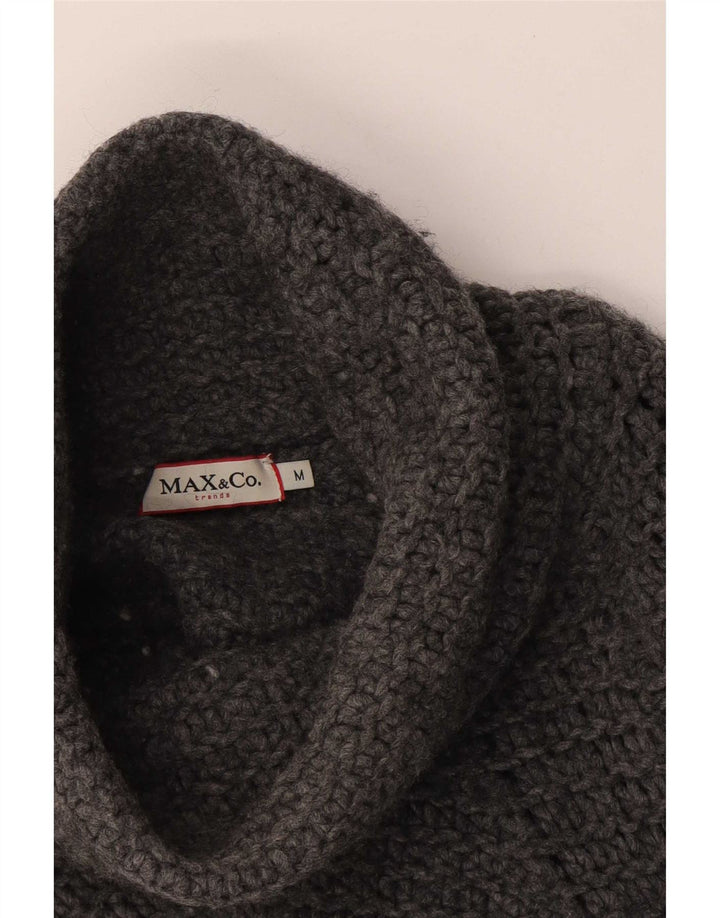 Max & Co. Γυναικείο πουλόβερ με ρολό λαιμόκοψη UK 12 Medium Grey