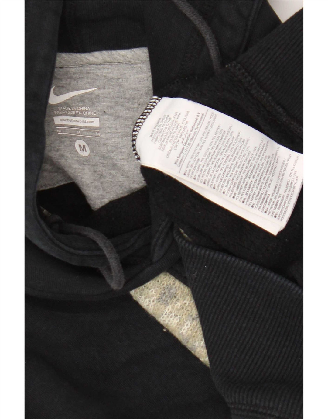 Ανδρικό κουκούλα Nike, μεσαίο μαύρο χρώμα, βαμβακερό