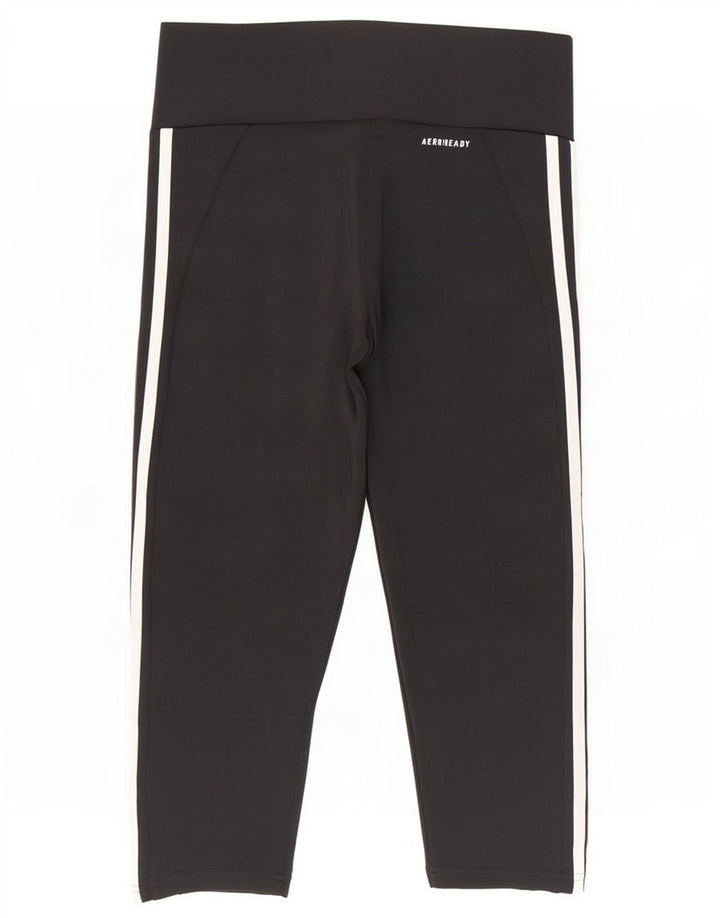 Adidas Γυναικεία Aeroready Κάπρι Κολάν UK 8/10 Μικρό μαύρο πολυεστέρα