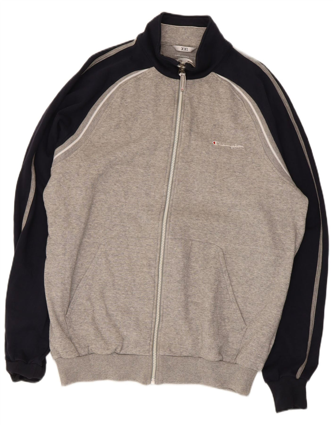Ανδρική φόρμα Champion Top Jacket 2XL Γκρι Colourblock Βαμβακερό