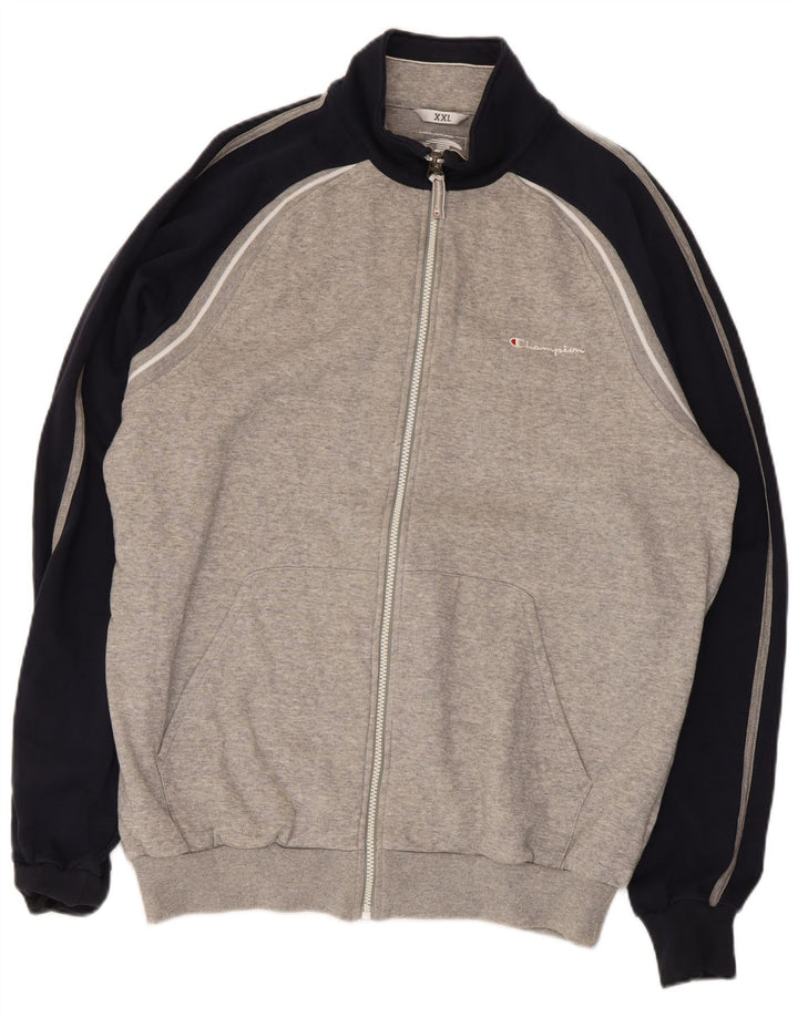 Ανδρική φόρμα Champion Top Jacket 2XL Γκρι Colourblock Βαμβακερό