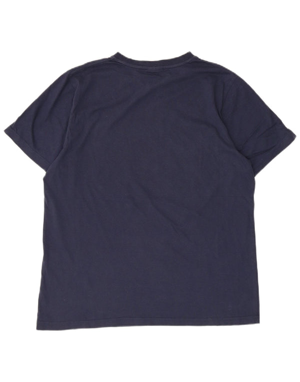 Γυναικείο γραφικό μπλουζάκι Ellesse Top UK 16 Large Navy Blue από βαμβάκι