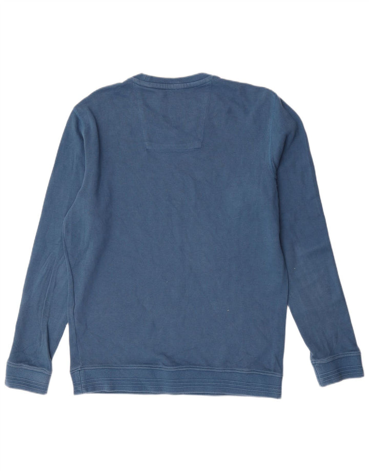 Crew Clothing Ανδρικό πουλόβερ με λαιμόκοψη, μεγάλο μπλε βαμβακερό