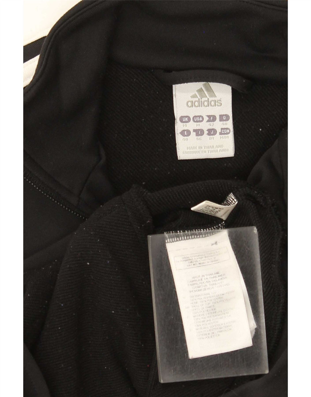 Γυναικεία αθλητική φόρμα Adidas Top Jacket UK 14 Medium Black Polyester
