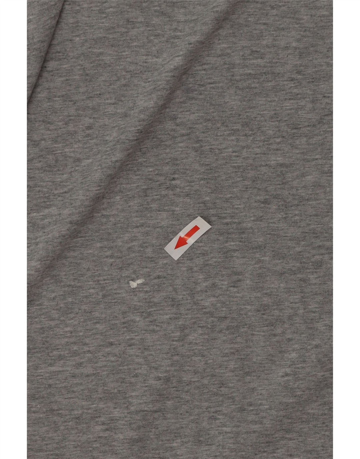 Ανδρικό μπλουζάκι Nike Dri Fit Μπλουζάκι με μεγάλο γκρι βαμβάκι
