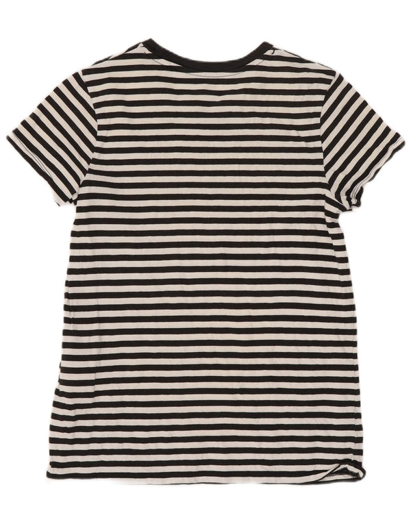 Γυναικείο T-Shirt Levi's Top UK 4 XS Μαύρο ριγέ βαμβακερό