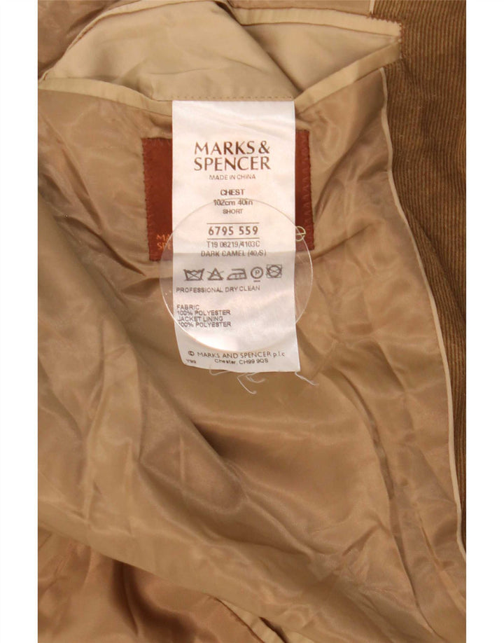 Marks & Spencer Ανδρικό σακάκι κοτλέ σακάκι με 3 κουμπιά UK 40 Medium Beige