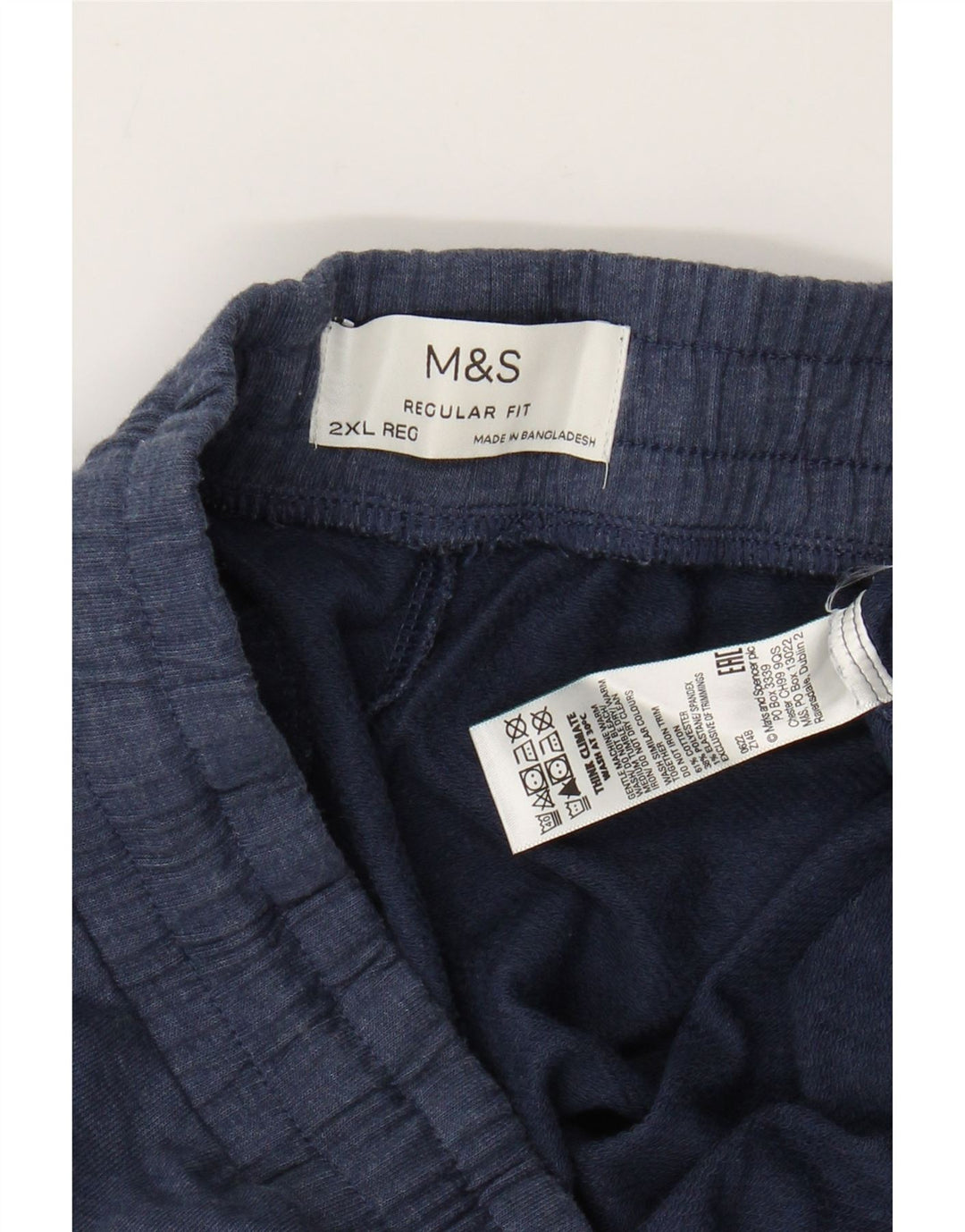 Ανδρική αθλητική φόρμα MARKS & SPENCER Παντελόνι 2XL Navy Blue Cotton