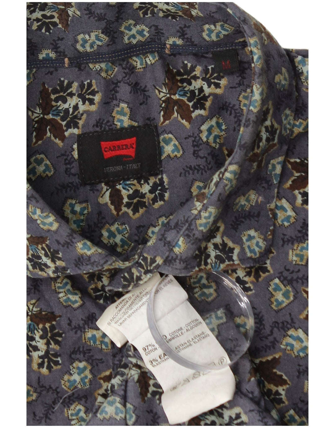 Ανδρικό πουκάμισο CARRERA, μεσαίο μωβ φλοράλ βαμβακερό