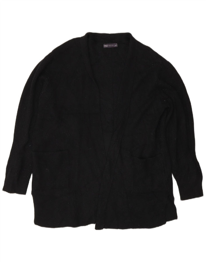 Marks & Spencer Γυναικείο ανοιχτό πουλόβερ UK 18 XL Μαύρο