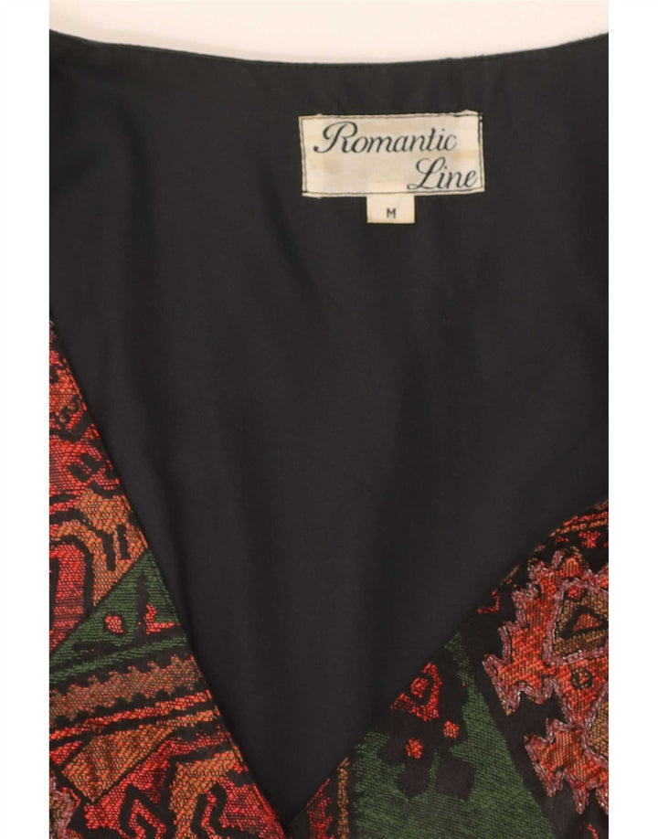 Vintage Γυναικείο Γιλέκο UK 12 Medium Πολύχρωμο Patchwork Πολυεστέρας