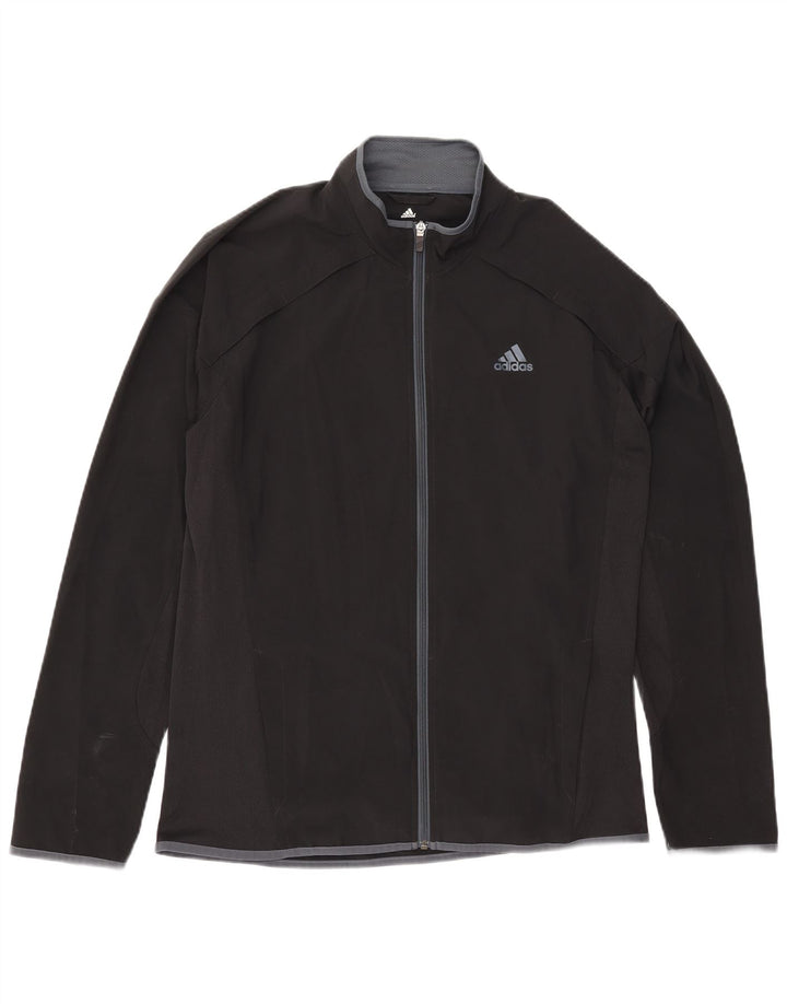 Ανδρική φόρμα Adidas Climalite Top Jacket Μεσαίο Μαύρο Πολυεστέρα