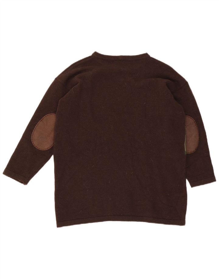 Γυναικείο Iceberg Graphic Boat Neck Jumper πουλόβερ IT 42 Medium Brown