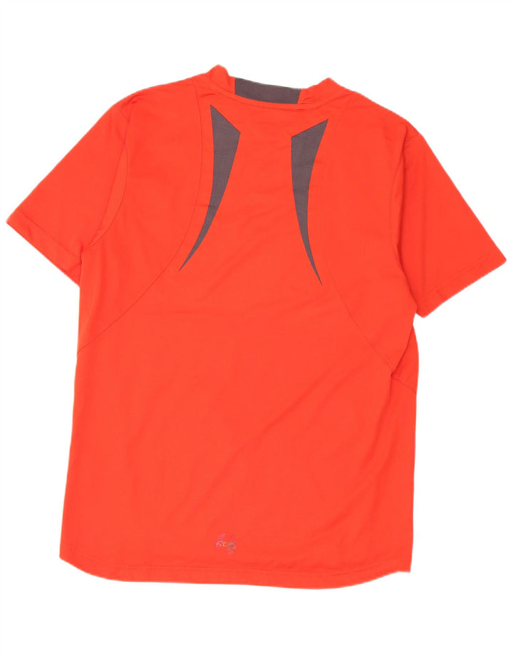 Ανδρικό T-Shirt Reebok Top Medium Red Colorblock Πολυεστέρας