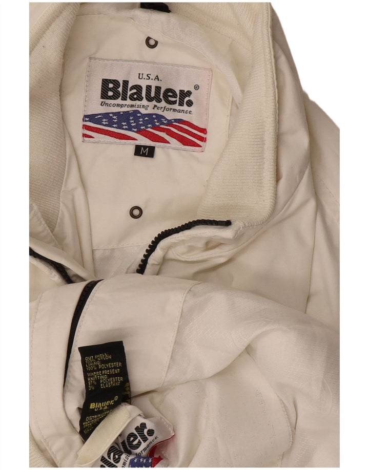 Ανδρικό μπουφάν BLAUER Bomber UK 38 Medium White Nylon