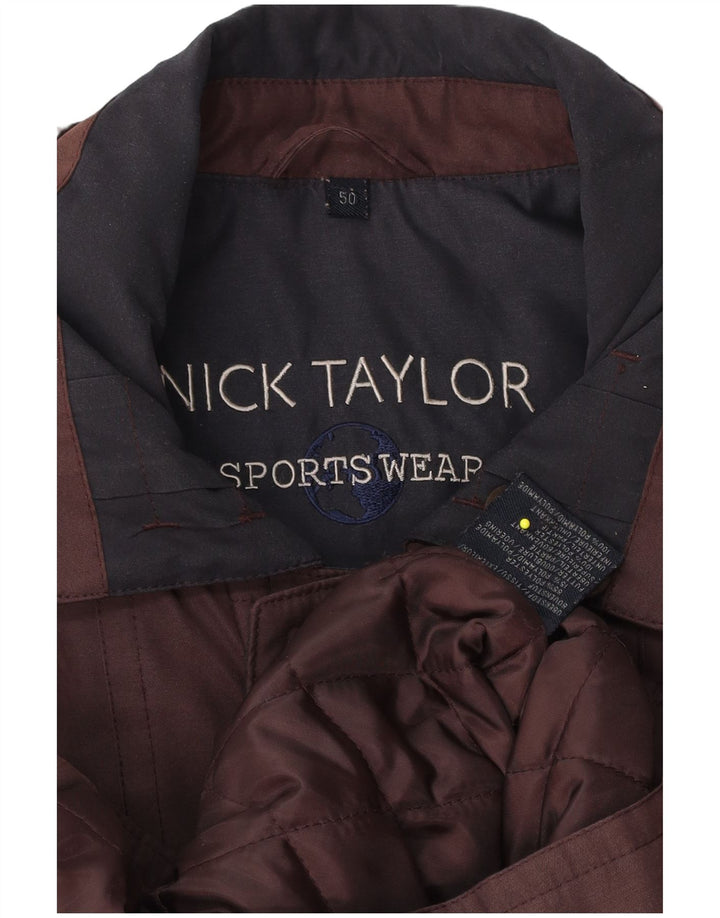 Nick Taylor Ανδρικό μπουφάν με επένδυση IT 50 καφέ πολυεστέρας