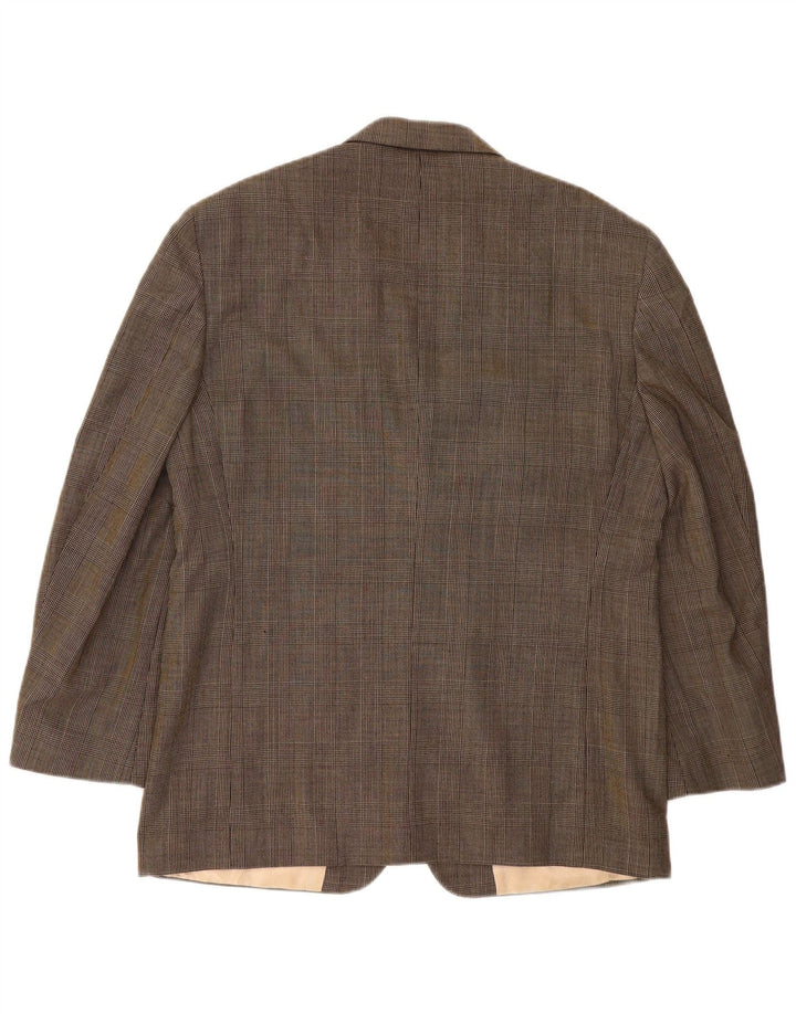 Nautica Ανδρικό σακάκι σακάκι με 3 κουμπιά UK 40 Large Brown Check