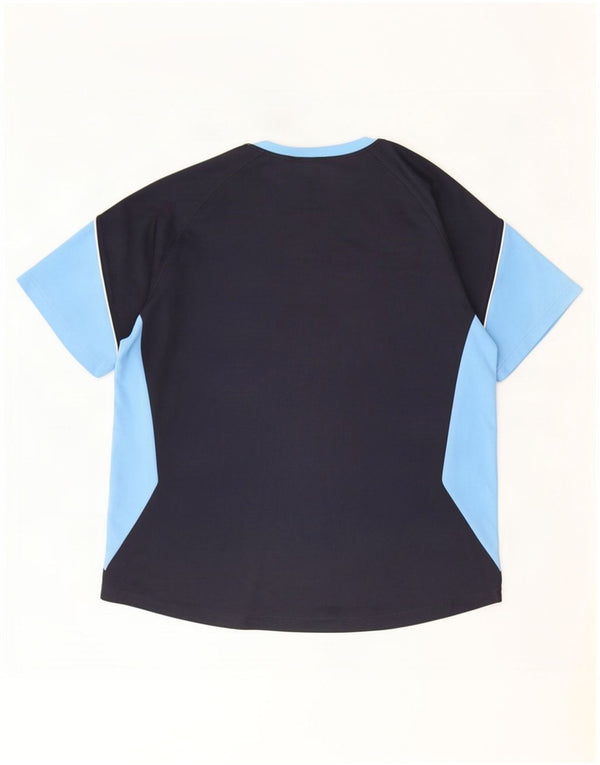Ανδρικό T-Shirt Adidas Top UK 46/48 XL Navy Blue Colorblock Πολυεστέρας