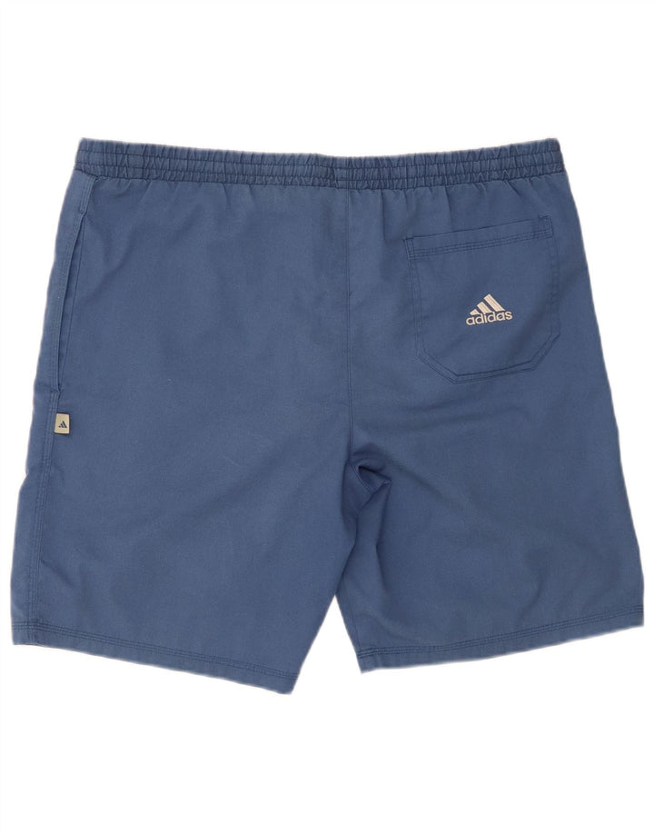 Ανδρικό αθλητικό σορτς Adidas από μεσαίο μπλε ναυτικό πολυεστέρα