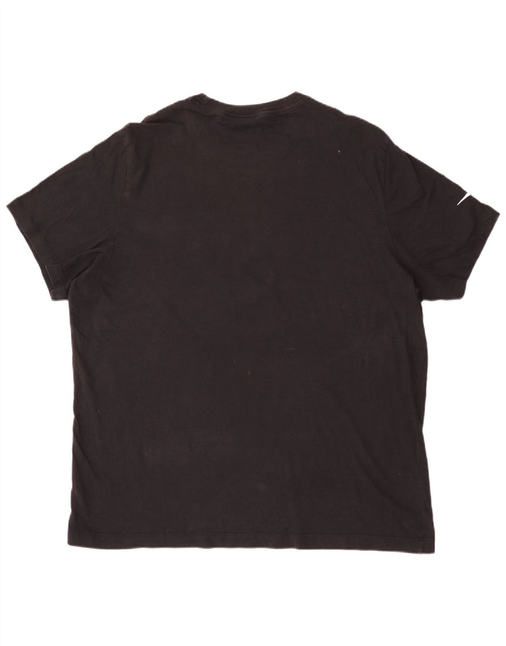 Ανδρικό T-Shirt NIKE Top 2XL Μαύρο βαμβακερό