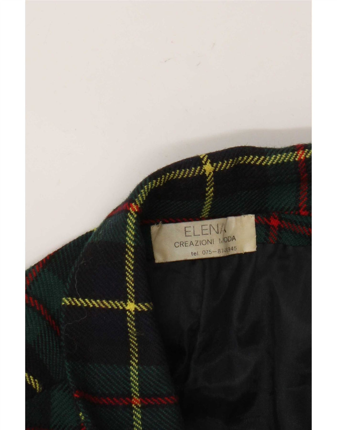 Vintage γυναικείο μπουφάν σακάκι με 2 κουμπιά UK 16 Large Green Check