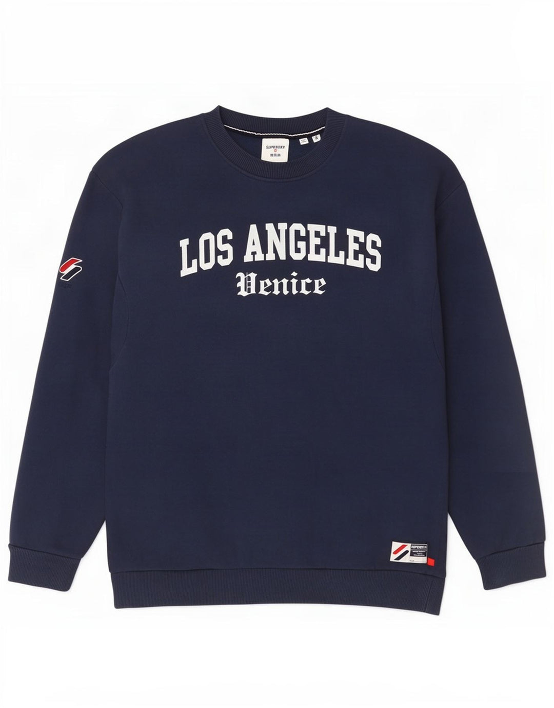 Ανδρικό γραφικό φούτερ Superdry Jumper Μικρό Navy Blue βαμβακερό
