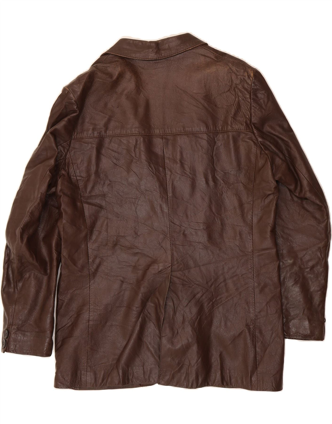 PICCINI Mens Leather Jacket UK 40 Large Brown Leather Vintage Piccini and Second-Hand Piccini from Messina Hembry 